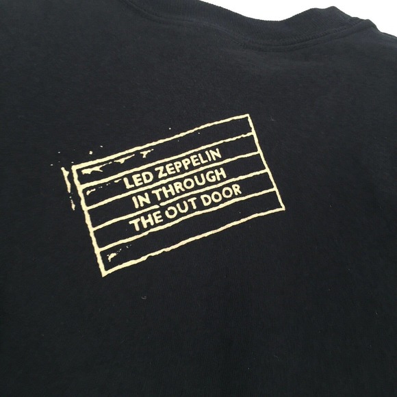 2006 Led Zeppelin In Through The Out Door T-Shirt Size Small Black Concert Band - Picture 4 of 8